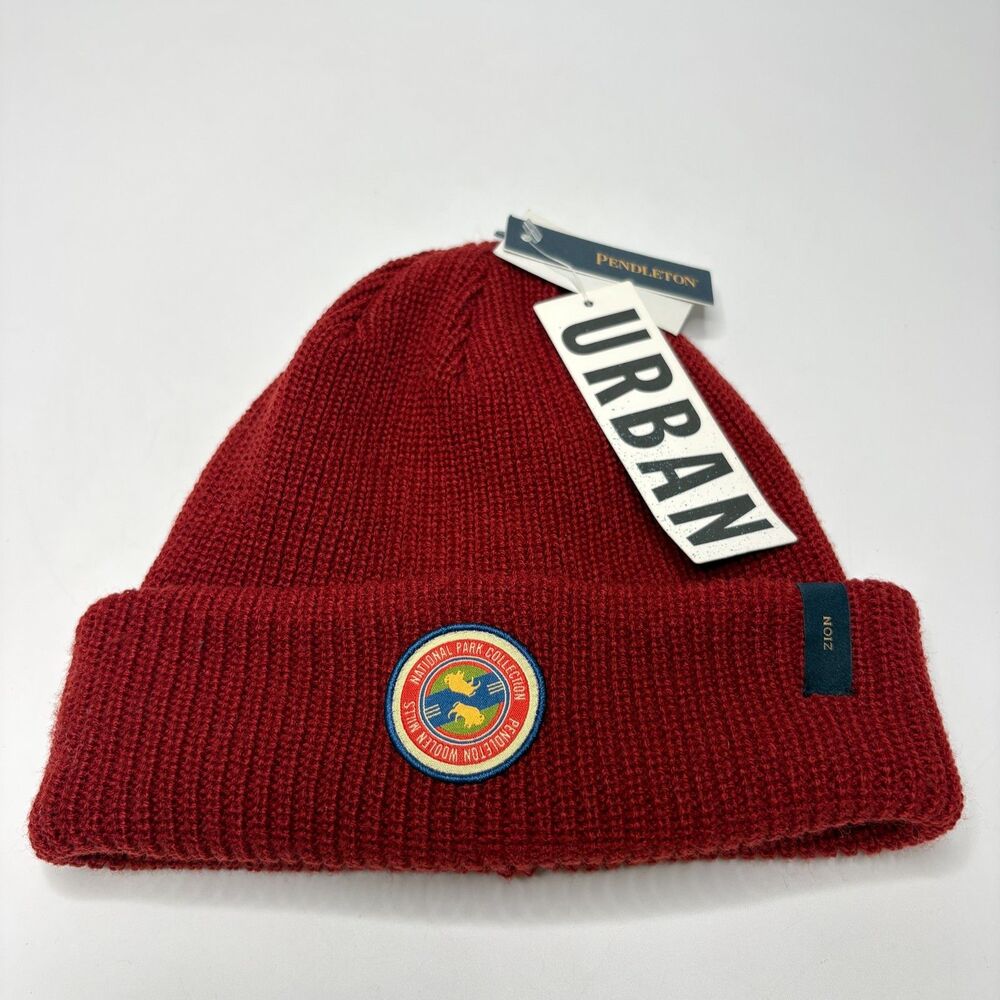 NWT PENDLETON Red Zion National Park Unisex Ribbed Knit Beanie Cap One Size